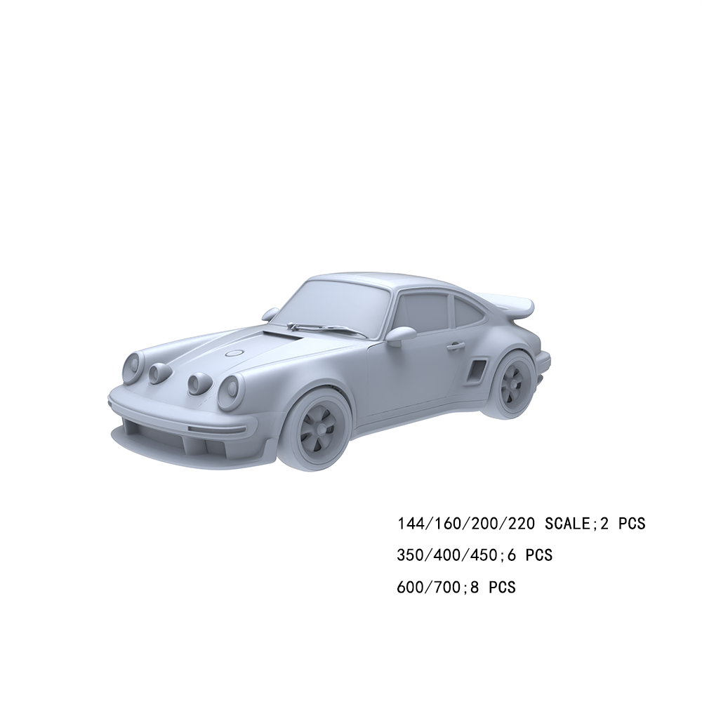 Yao's Studio LYTA027 Porsche 911 Retro Race Car Miniature - Hobby Model for Scene Decor & Custom Painting