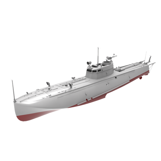 RHWS029S-A   Military Model Kit Full Hull Soviet G-5 Class Motor Torpedo Boat