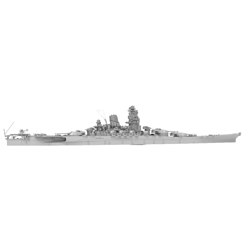 RHWS033-A Military Model Kit Water Line IJN Yamato Class Battleship