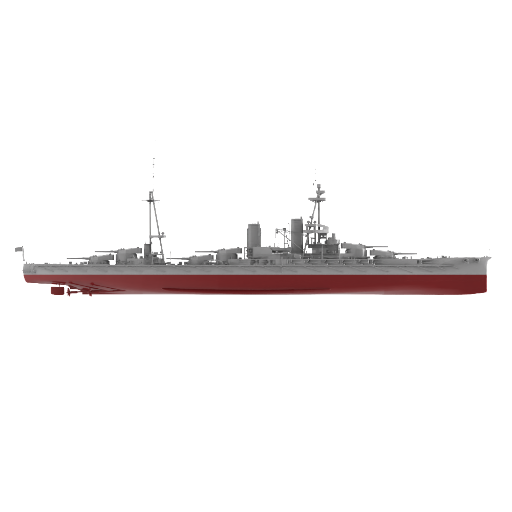 RHWS043S Military Model Kit Full Hull IJN Hyuga Battleship
