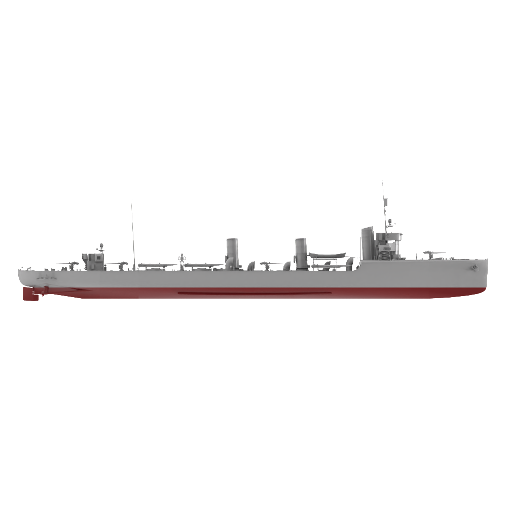 RHWS045S Military Model Kit Full Hull Germany G-101 Destroyer