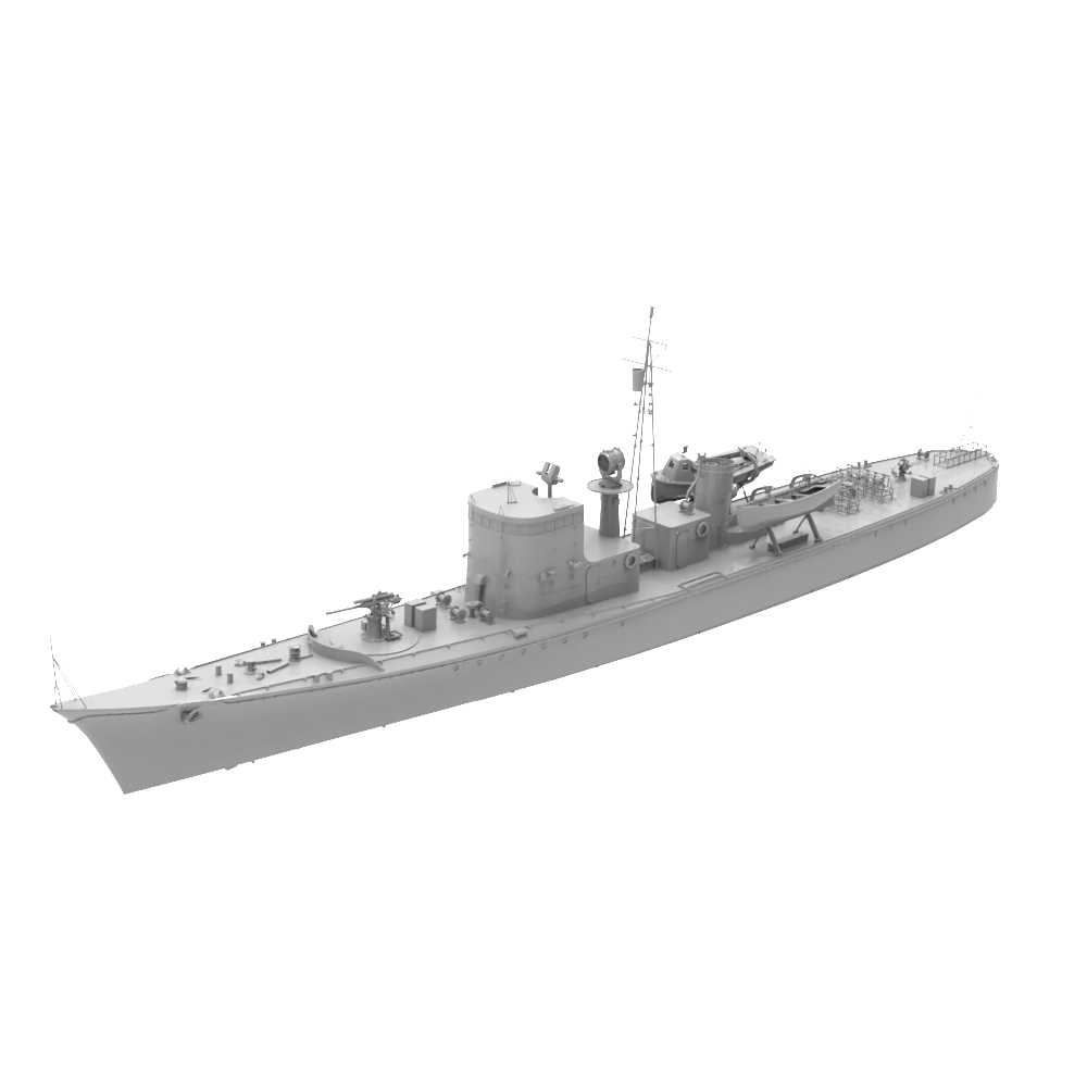 RHWS011 IJN Type K-8 No.13 Submarine Chaser Kusentei Water line