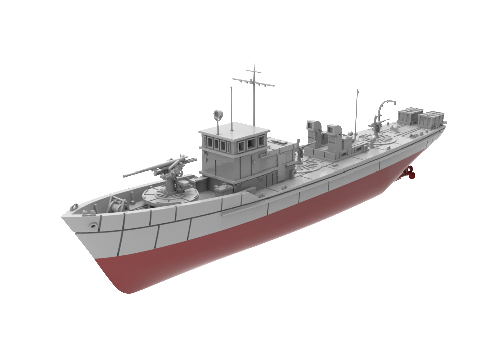 RHWS003S Type 5 Wooden Dai-Suirai Tei B-Gata Full Hull