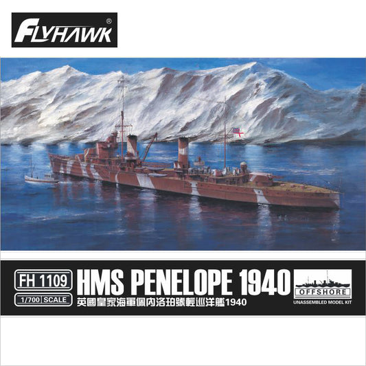 Flyhawk FH1109 1/700 HMS PENELOPE 1940 Plastic Model Kit
