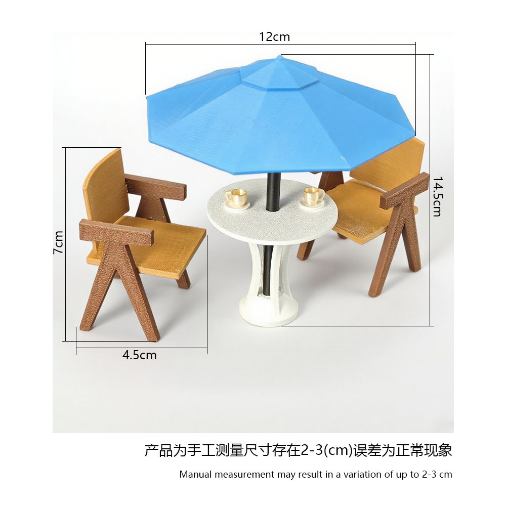 LYTP12217 1/12 Patio Table Miniature Dollhouse Scene 1:12 Scale