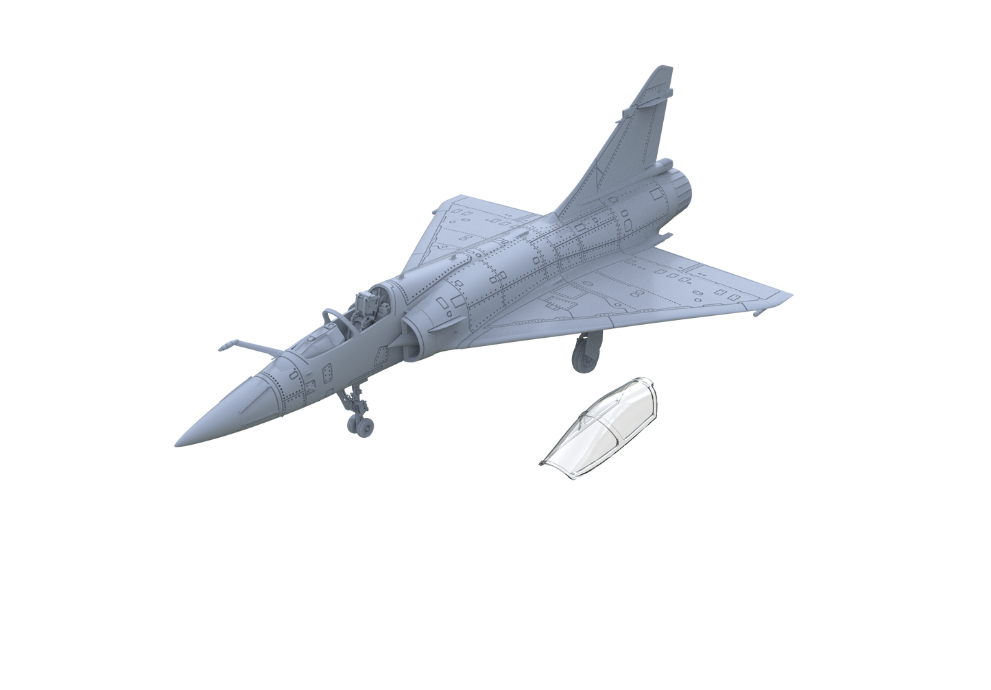 Yao's Studio LYR708 Fighter Aircraft Military Model Kit French Mirage 2000-5F Fighter