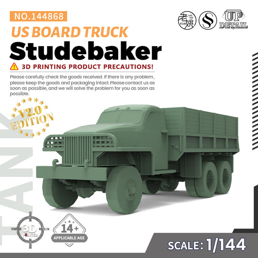 SSMODEL 868 Military Model Kit US Studebaker Board Truck