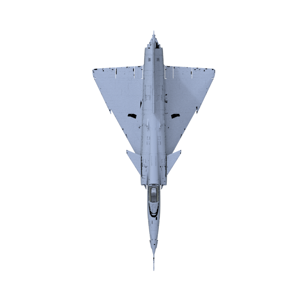 Yao's Studio LYR916 Military Model Kit Israeli Kfir C.2 Fighter Aircraft