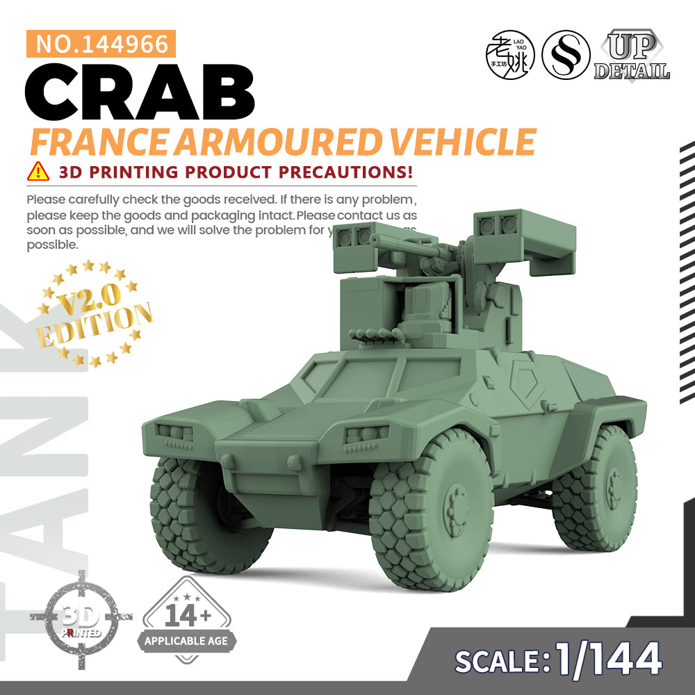 SSMODEL 966 Military Model Kit France CRAB Armoured Vehicle