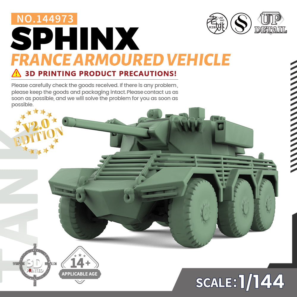 SSMODEL 973 Military Model Kit France SPHINX Armoured Vehicle