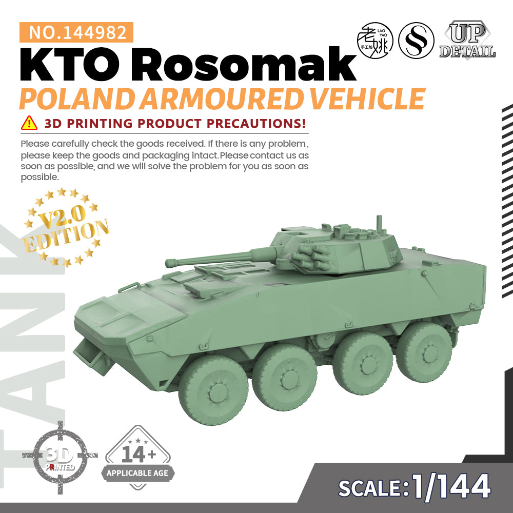 SSMODEL 982 Military Model Kit Poland KTO Rosomak Armoured Vehicle
