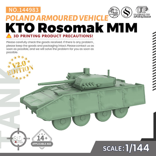 SSMODEL 983 Military Model Kit Poland KTO Rosomak M1M Armoured Vehicle