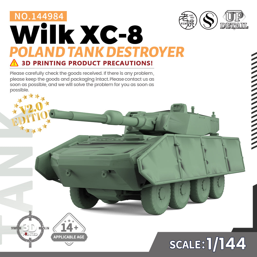 SSMODEL 984 Military Model Kit Poland Wilk XC-8 Tank Destroyer