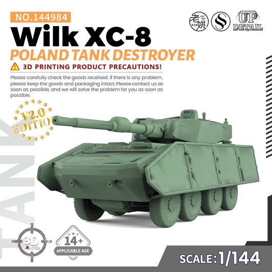 SSMODEL 984 Military Model Kit Poland Wilk XC-8 Tank Destroyer