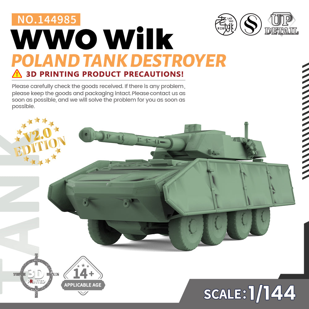 SSMODEL 985 Military Model Kit Poland WWO Wilk Tank Destroyer