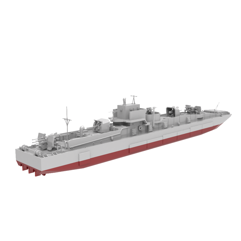 RHWS002S German D1-Class Artillery Pontoon Full Hull