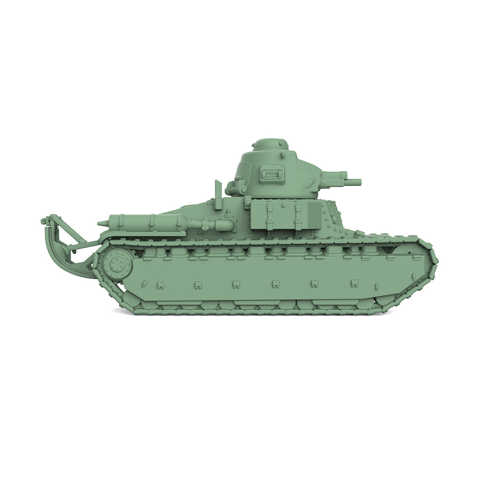 SSMODEL 811 25mm Military Model Kit France D1 Light Tank ST2 Turret &47mm SA34 Gun