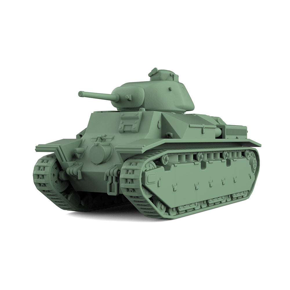 SSMODEL 812 25mm Military Model Kit France Medium Tank APX 4 Turret & 47mm Gun