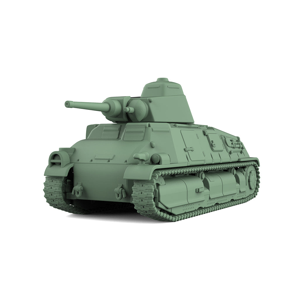 SSMODEL 813 25mm Military Model Kit France Somua S-35 Medium Tank ARL 2C Turret & 47mm Gun