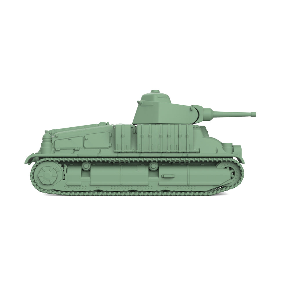 SSMODEL 813 25mm Military Model Kit France Somua S-35 Medium Tank ARL 2C Turret & 47mm Gun