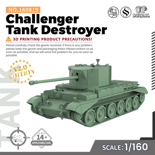 SSMODEL 819 Military Model Kit Challenger Tank Destroyer