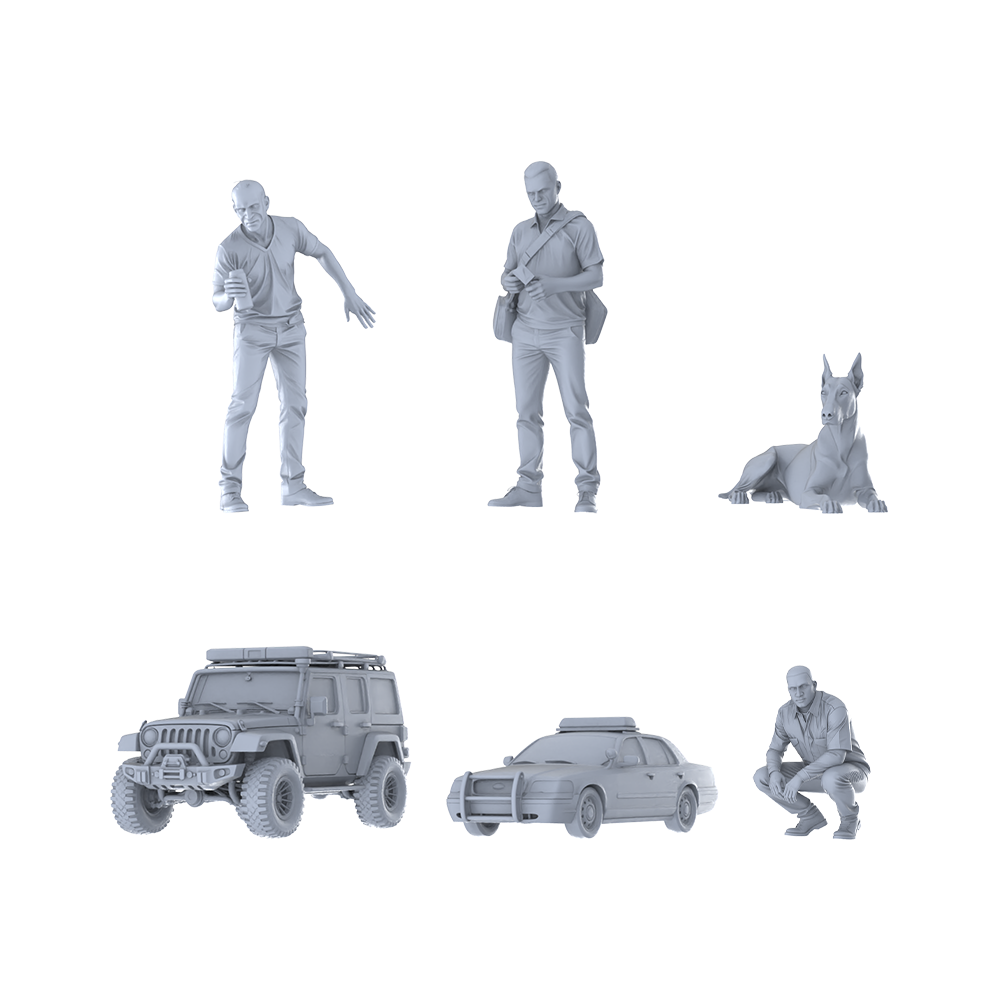 MRY-SFW LYGR247 Modern urban armed six-man team, cover theme