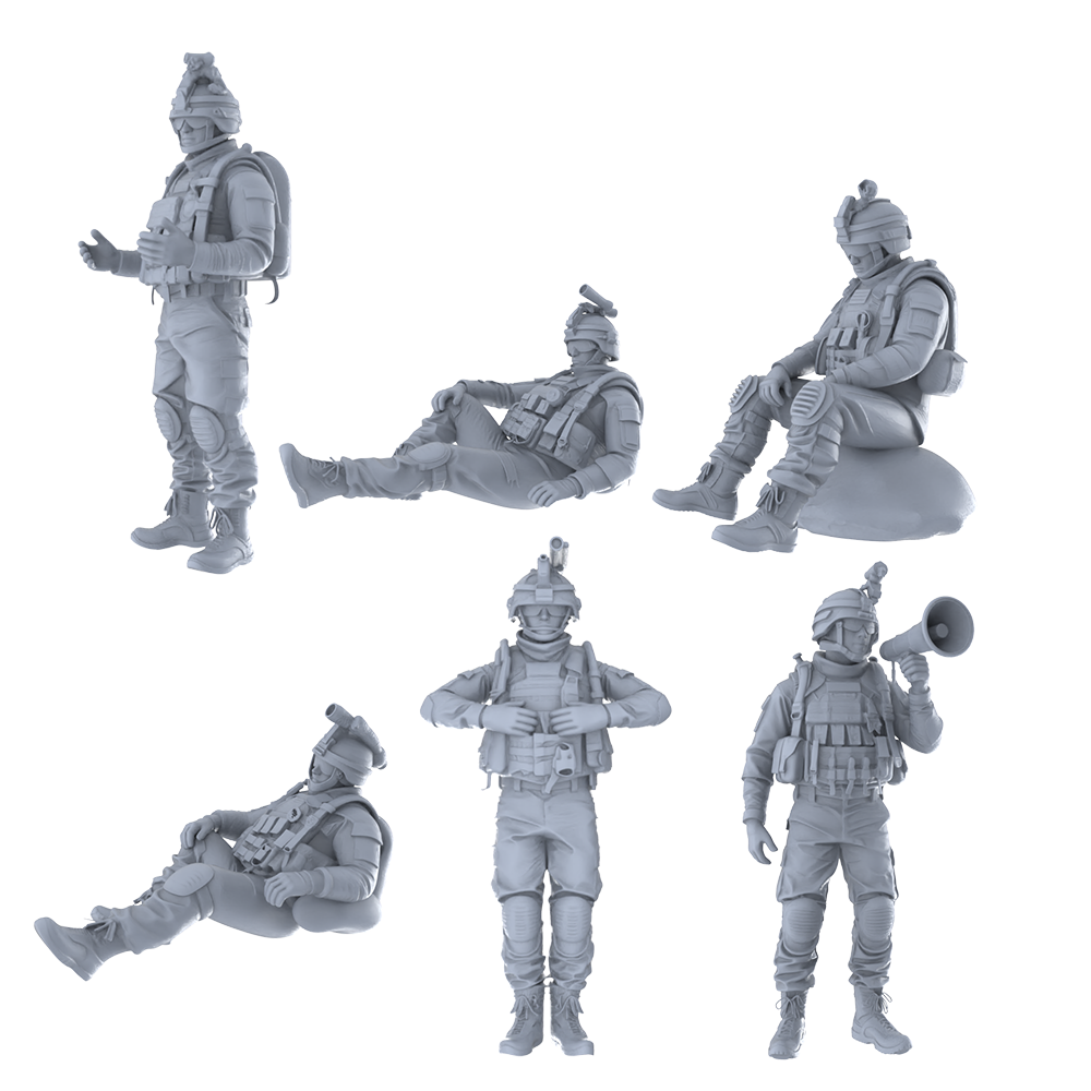 MRY-SFW LYGR466 Modern U.S. Army (Cement Unit) Six-Person Daily Routine 2