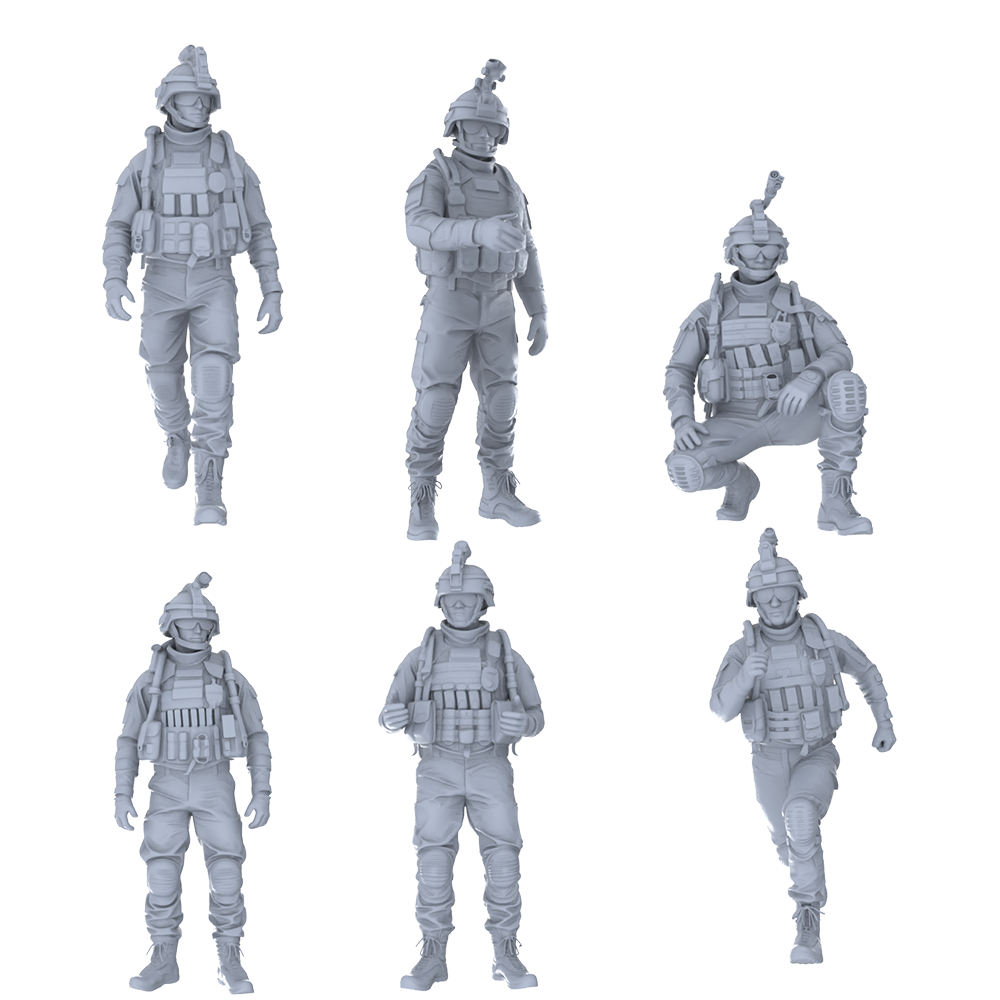 MRY-SFW LYGR465 Modern U.S. Army (Cement Unit) Six-Person Daily Routine