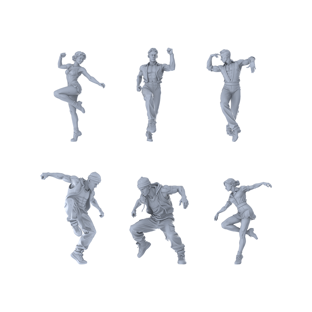MRY-SFW LYTR446 High-Drama Painting Project? A 6-piece Grey Collection. Master shading on these intensely posed, detail-rich figures. Miniature Car Diorama Figures Scene Props Accessories Resin