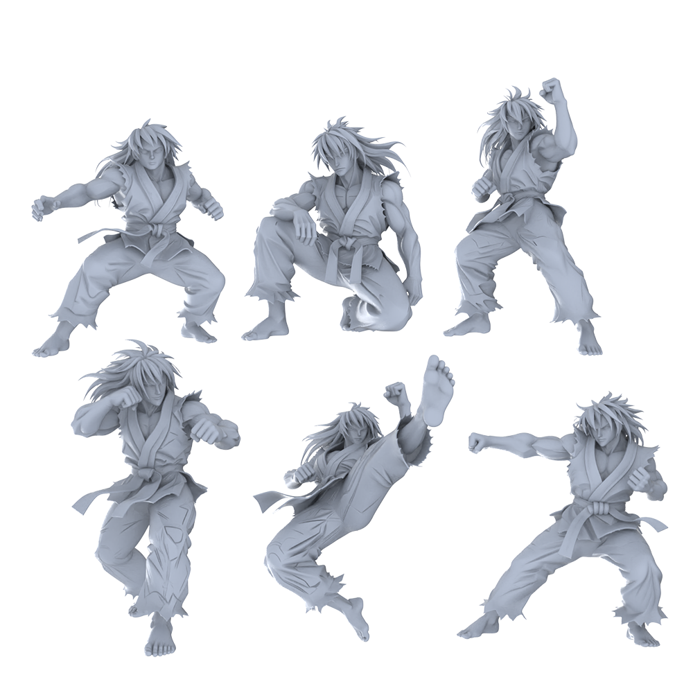 MRY-SFW LYGR460 Modern Kung Fu Muscular Men Six-Person Battle Move