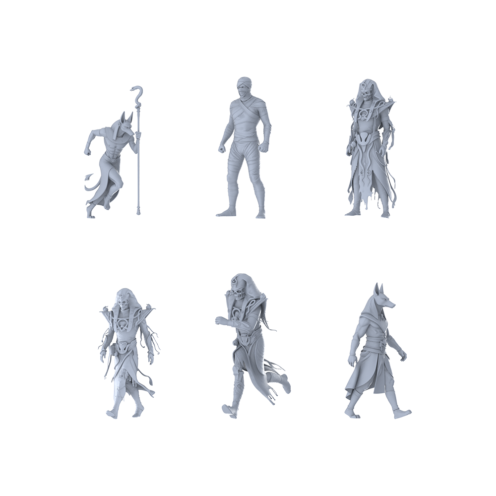 MRY-SFW LYGR342 Ancient Egyptian Deities Six Characters Basic Movements