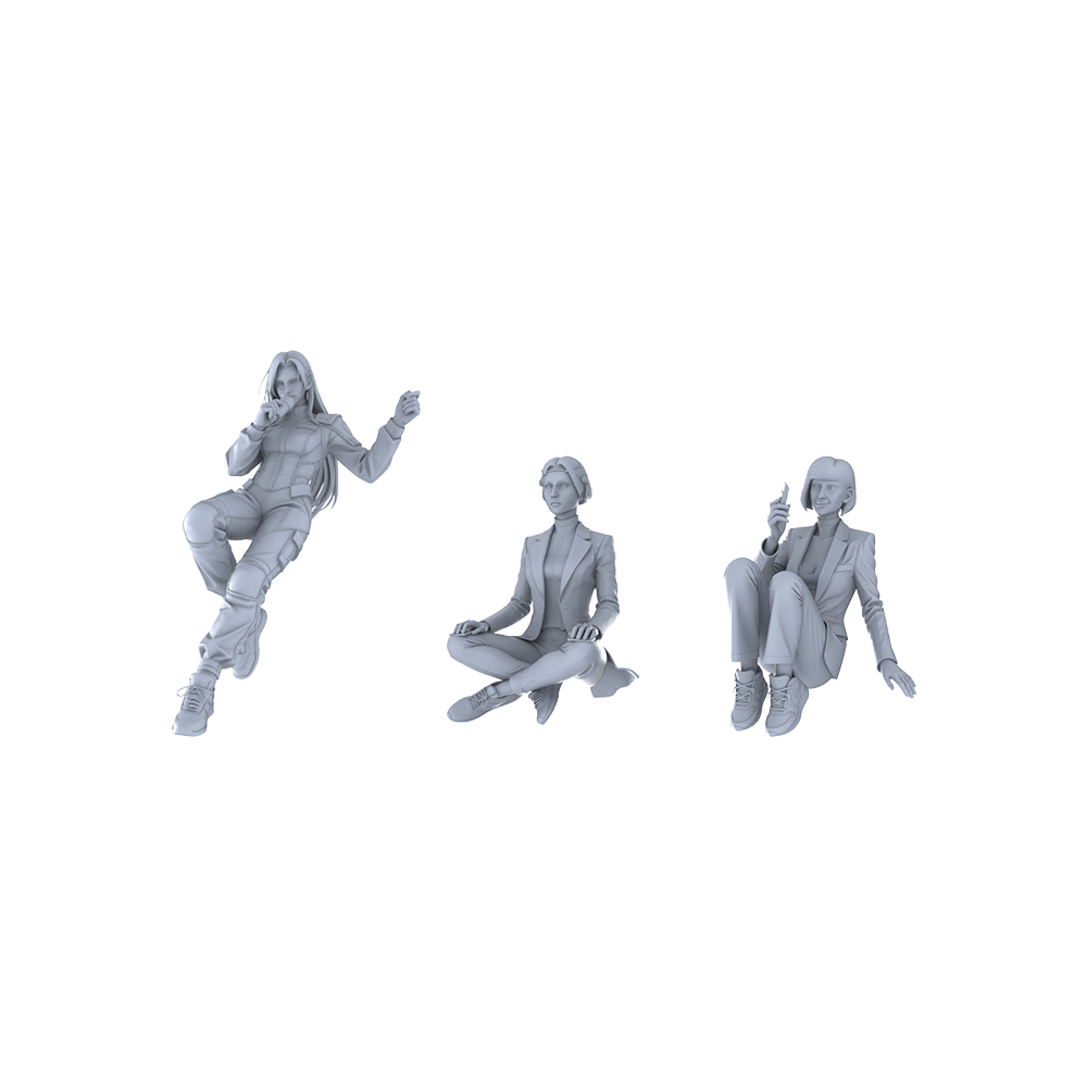 MRY-SFW LYGR177 Astronaut Female Warrior Chess Resin White Model War Game Miniature Soldier Scene Character Figure Hand Painted