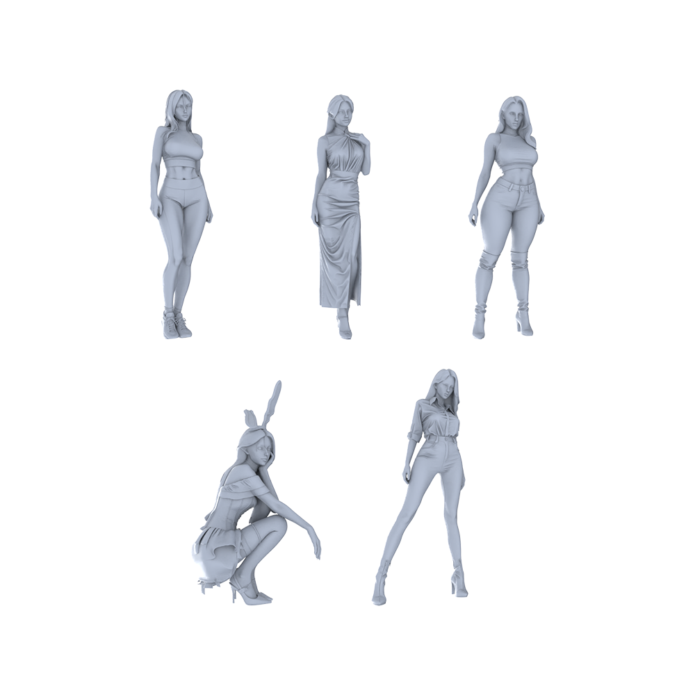 MRY-SFW LYGR182 Beauty 10 Female Warrior Chess Resin White Model War Game Miniature Soldier Scene Character Figure Hand Painted