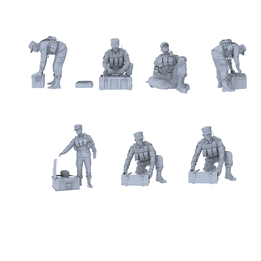MRY-SFW LYGR529 Modern Armed Police Seven-Person Combat Readiness Group