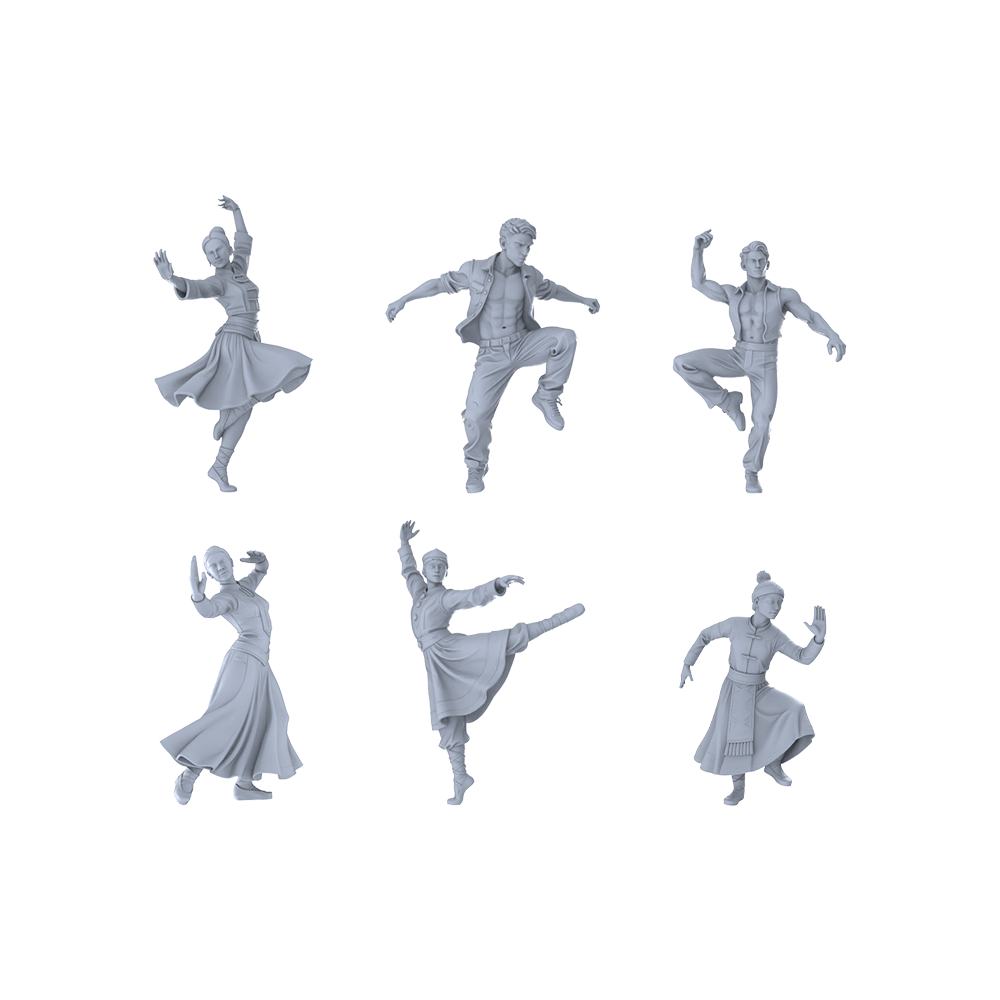 MRY-SFW LYTR447 Theatre Stage Set? 6 Dancing . Capture ballet and folk dance moments your artistic displays. Miniature Car Diorama Figures Scene Props Accessories Resin
