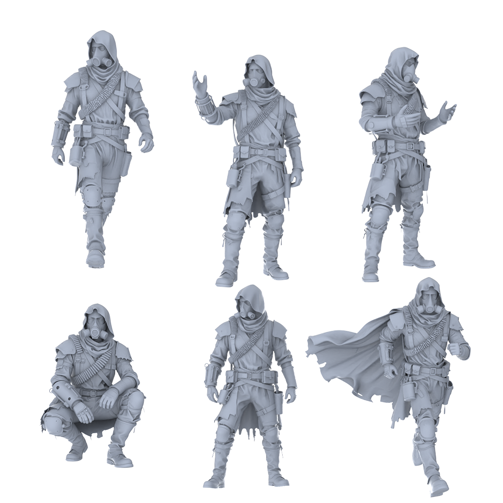MRY-SFW LYGR474 Sci-Fi Post-Apocalyptic Survival Six-Person Daily Routine