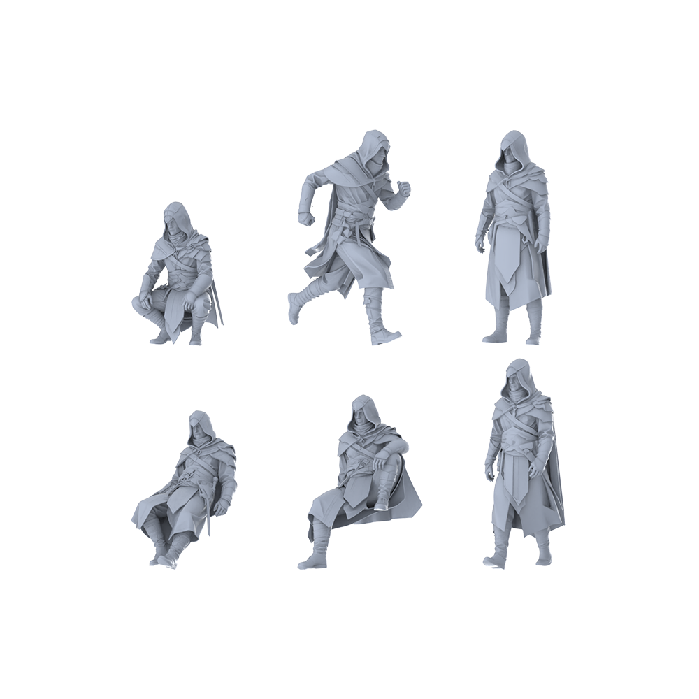 MRY-SFW LYGR385 Medieval Assassin Six-Person Daily Routine