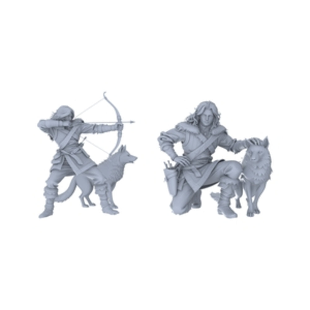 MRY-SFW LYGR031 Medieval Hunter, Warqi, Resin White Mold, Fantasy Theme, Game Theme, War Chess, Miniature Soldiers, Scene Characters, Figure Model, Hand Painting S Scale