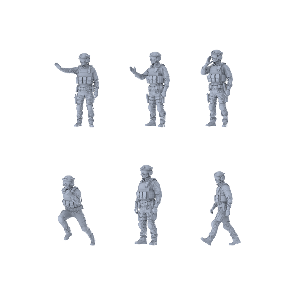 MRY-SFW LYGR403 Modern American SWAT Six-Person Daily Routine
