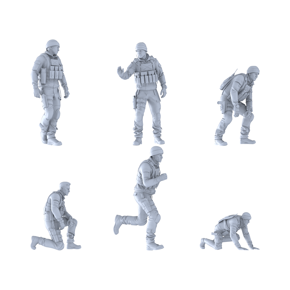 MRY-SFW LYGR390 Modern Special Forces Six-Person Battle Move