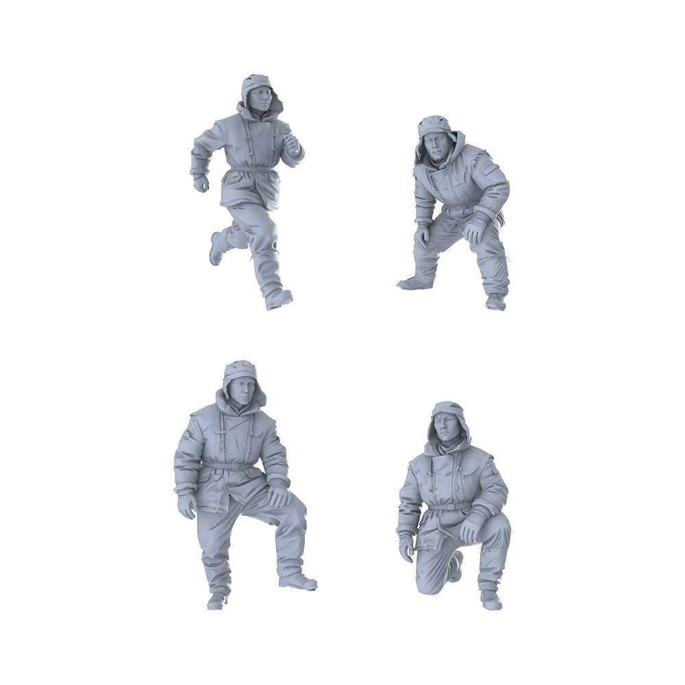 MRY-SFW LYGR203 Chinese People's Volunteer Army daily life military theme military model war flag resin white mold theme war game miniature soldier scene figure hand model hand painting