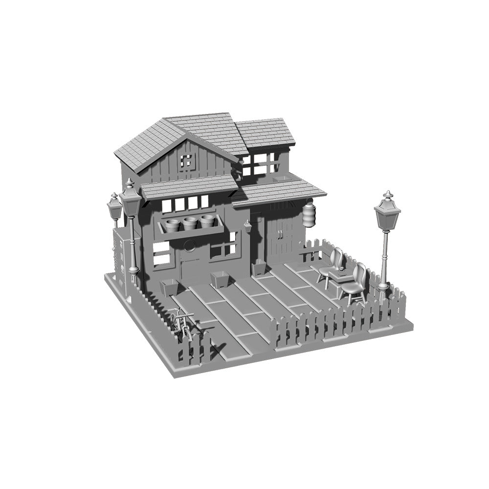 RHMG-158 1/L  3D Printed Architectural Model Decor Miniature Building Ornament For Deskdesktop Ornament Villa Garden 1