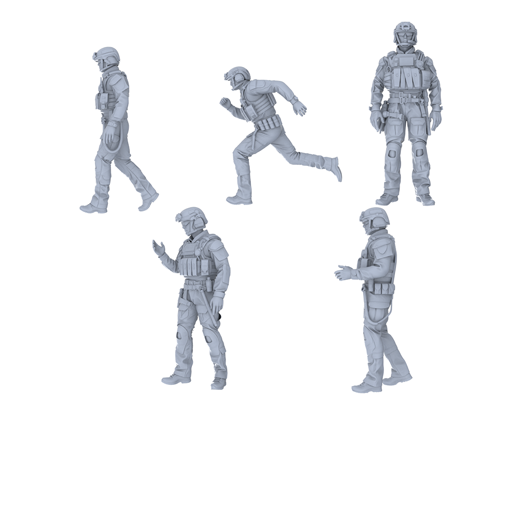 MRY-SFW LYGR558 Modern Miami Special Forces Five-Person Daily Routine