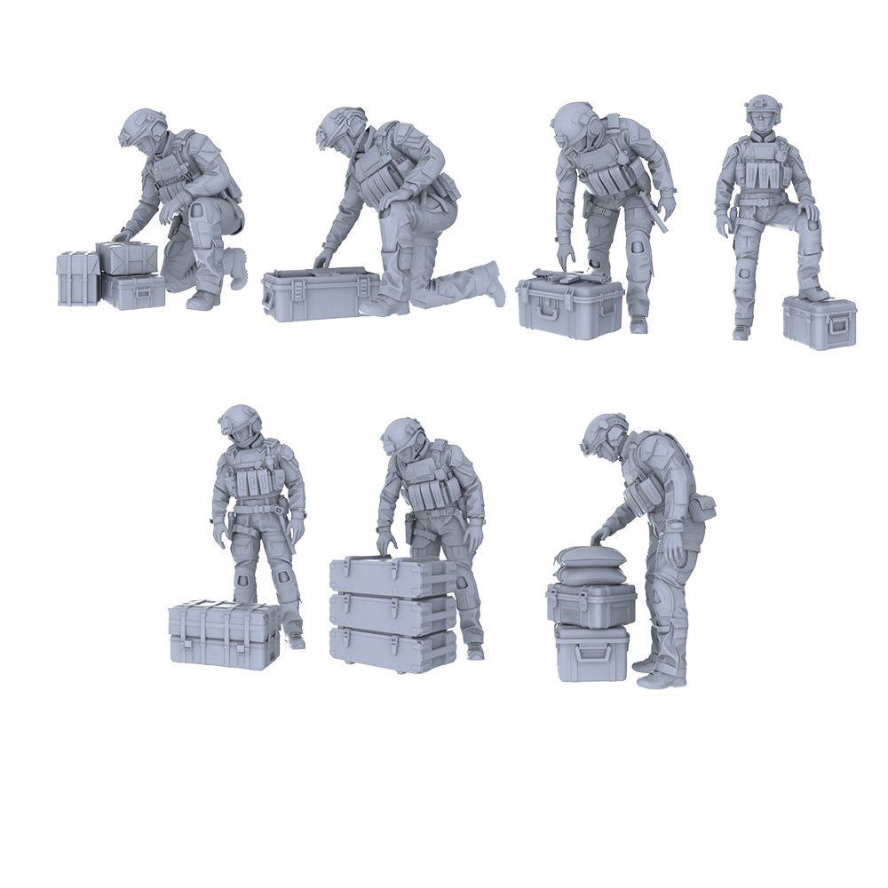 MRY-SFW LYGR562 Modern Miami Special Forces Seven-Person Combat Readiness Group