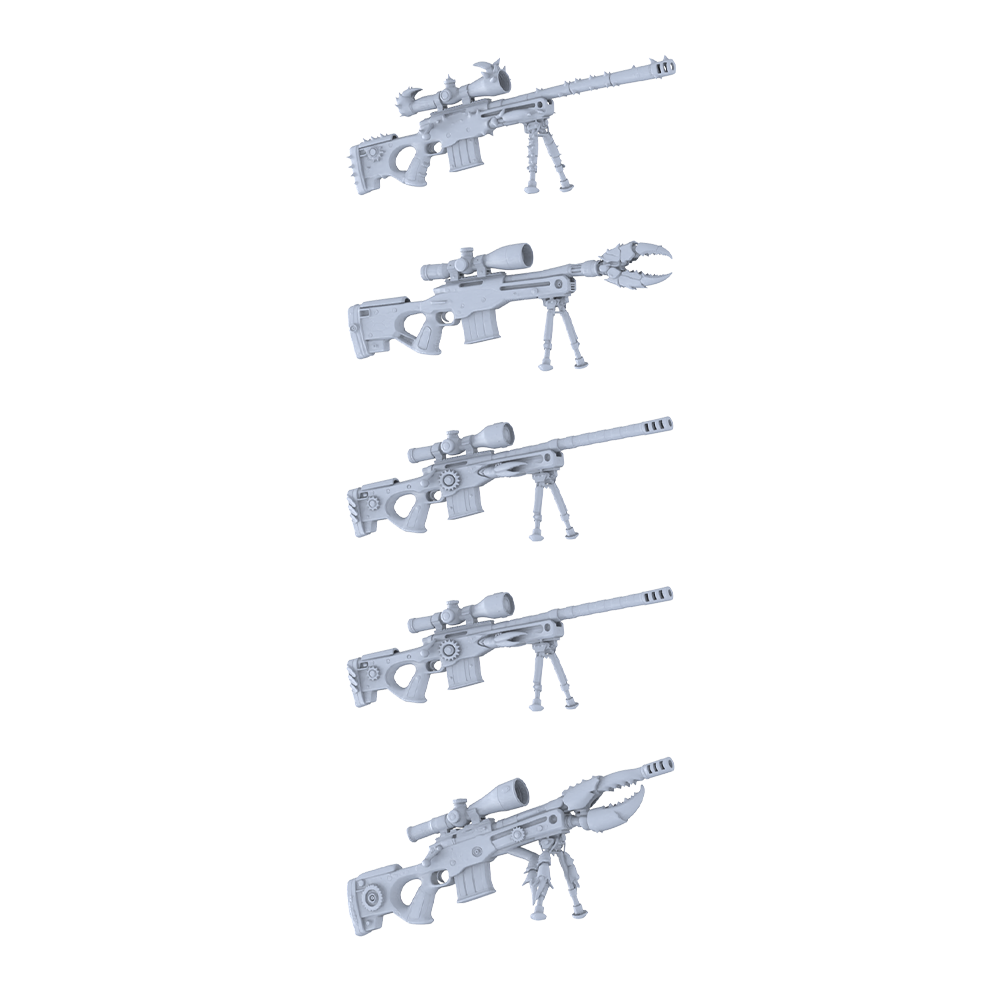 MRY-SFW LYGS303 Crab Claw Series - 5-Piece Tactical Sniper Rifle Set Modified with Crab & Lobster Claw Elements