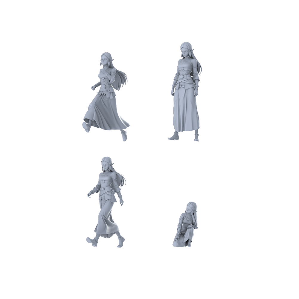 MRY-SFW LYGR374 Medieval Fantasy World Princess Four-Person Basic Move