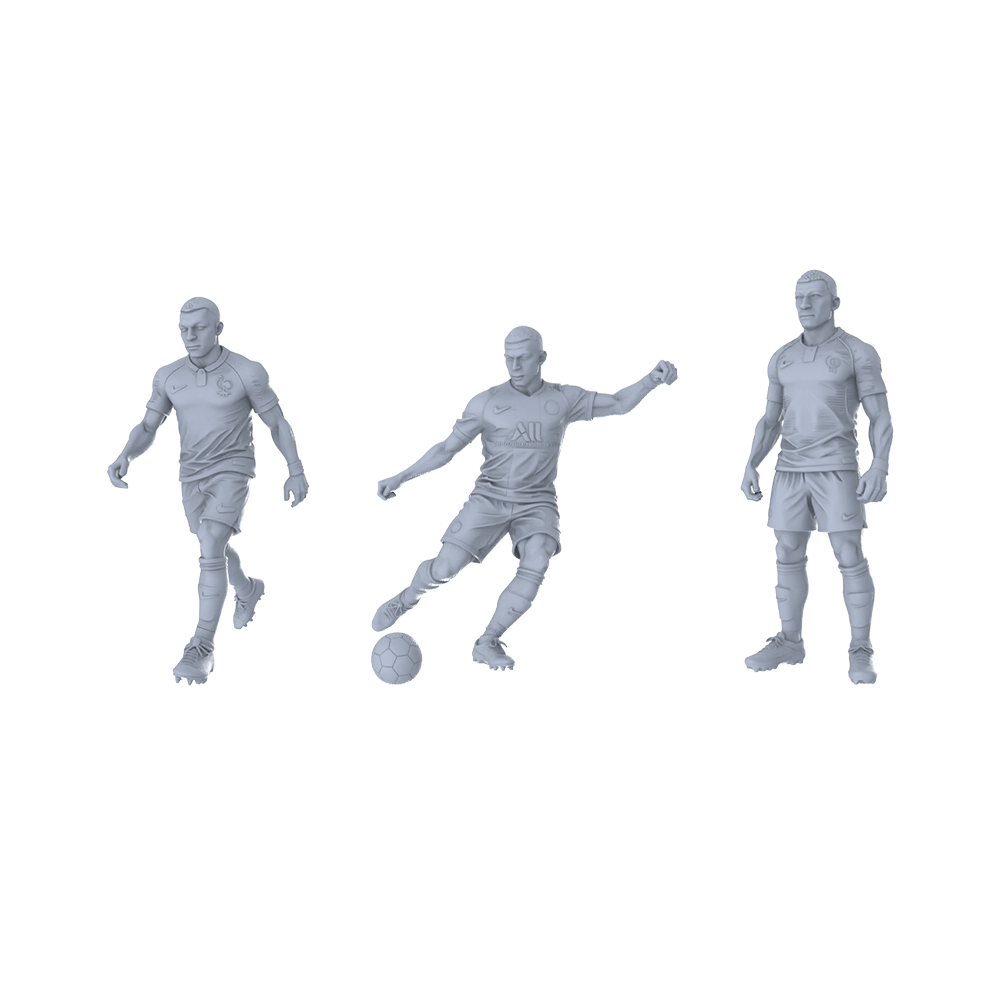 MRY-SFW LYTR422 Mini Football 3-Pack |, Custom Painting, Fan Collectibles Miniature Car Diorama Figures Scene Props Accessories Resin