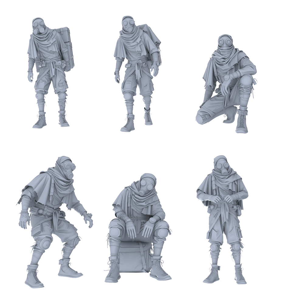 MRY-SFW LYGR480 Sci-Fi Post-Apocalyptic Scavenger Six-Person Combat Readiness