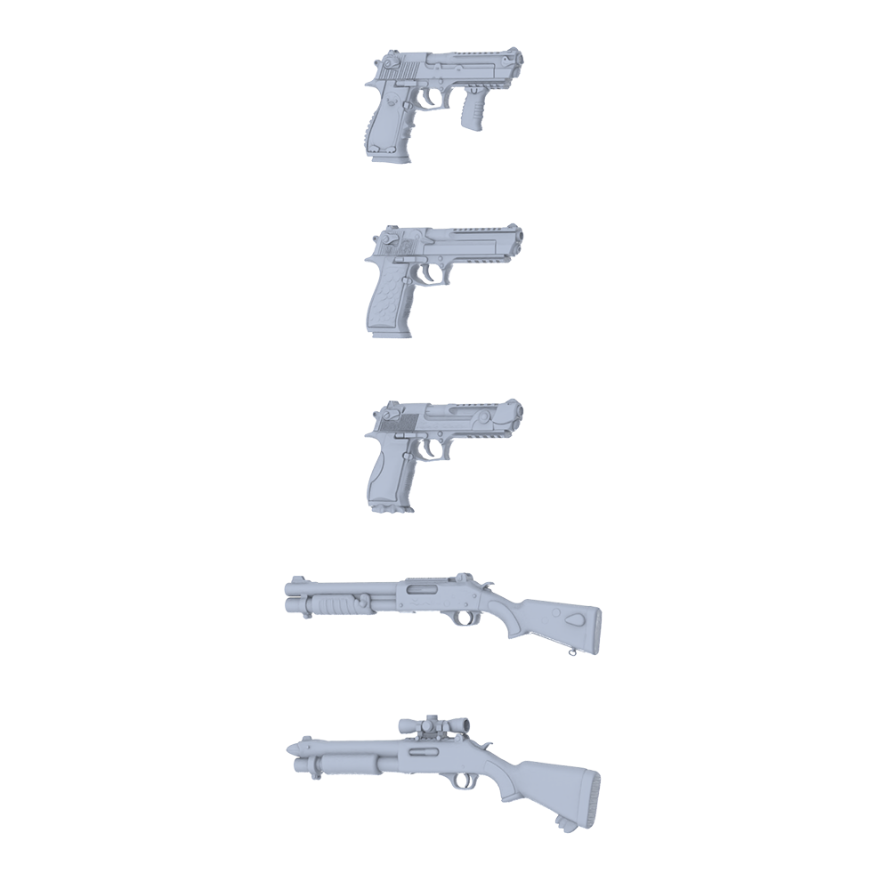 MRY-SFW LYGS352 Wild Totem Series - 5-Piece Custom Tactical Firearm Set Modified with Full Beast Shape & Carving Elements