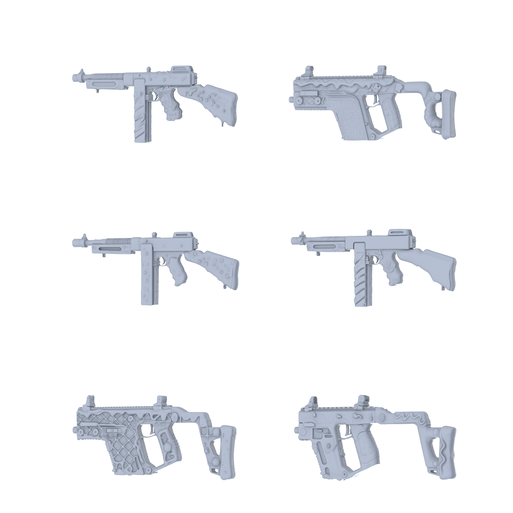 MRY-SFW LYGS123 Cute Fantasy Custom Classic Weapon Pack - 6 Unique Wavy & Grid Pattern Designs